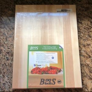 Crate and Barrel Boos Block Maple cutting board